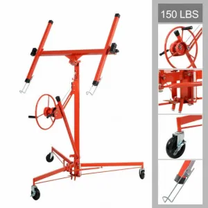 11' Drywall Lift Panel Hoist Dry Wall Jack