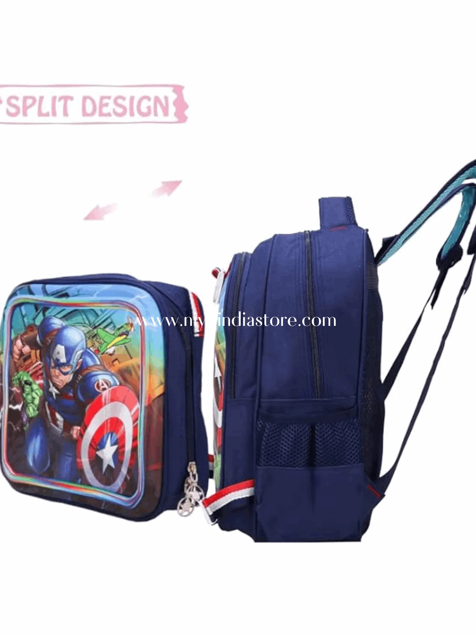 3D 2 in 1 Avengers Captain America bag