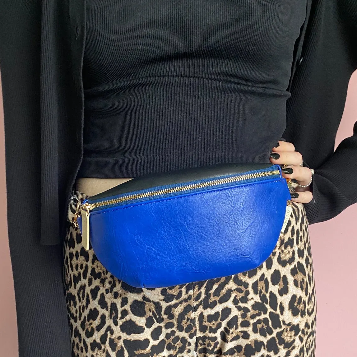 Animal Print Blue Zebra Bum Bag