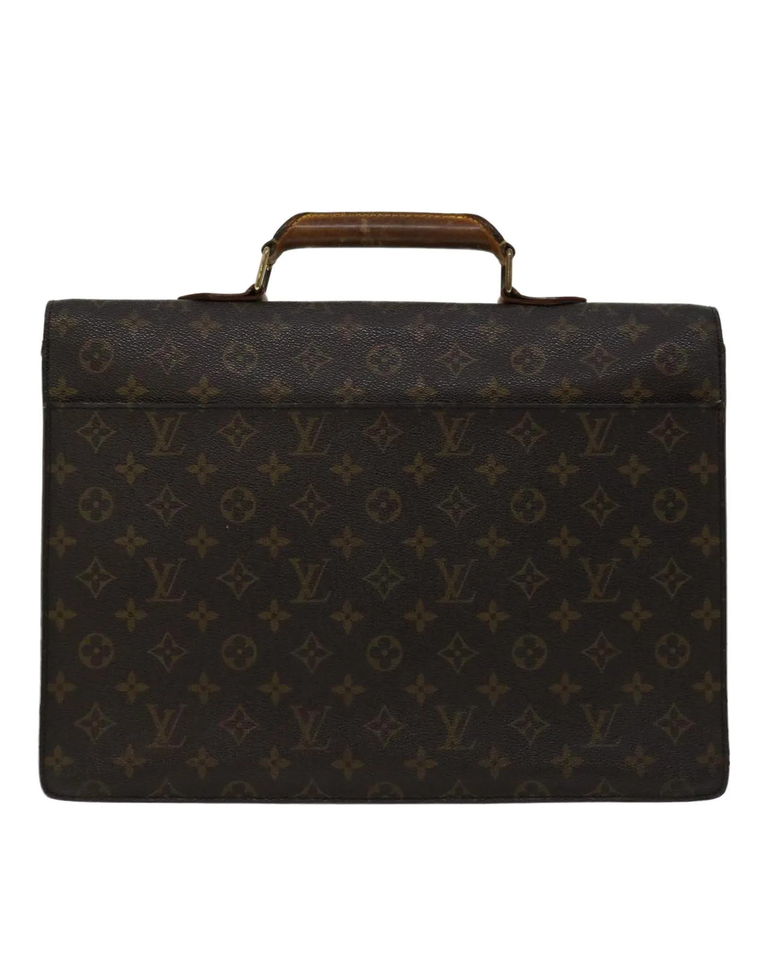 Authentic Louis Vuitton Monogram Briefcase with Shoulder Strap