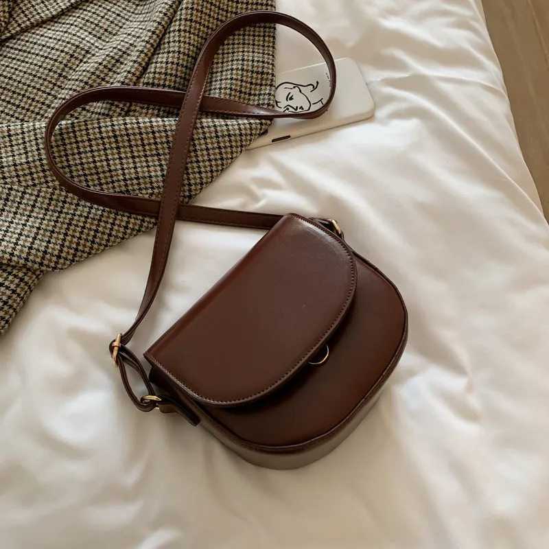 Autumn And Winter Korean Style Crossbody Saddle Bag Fashion