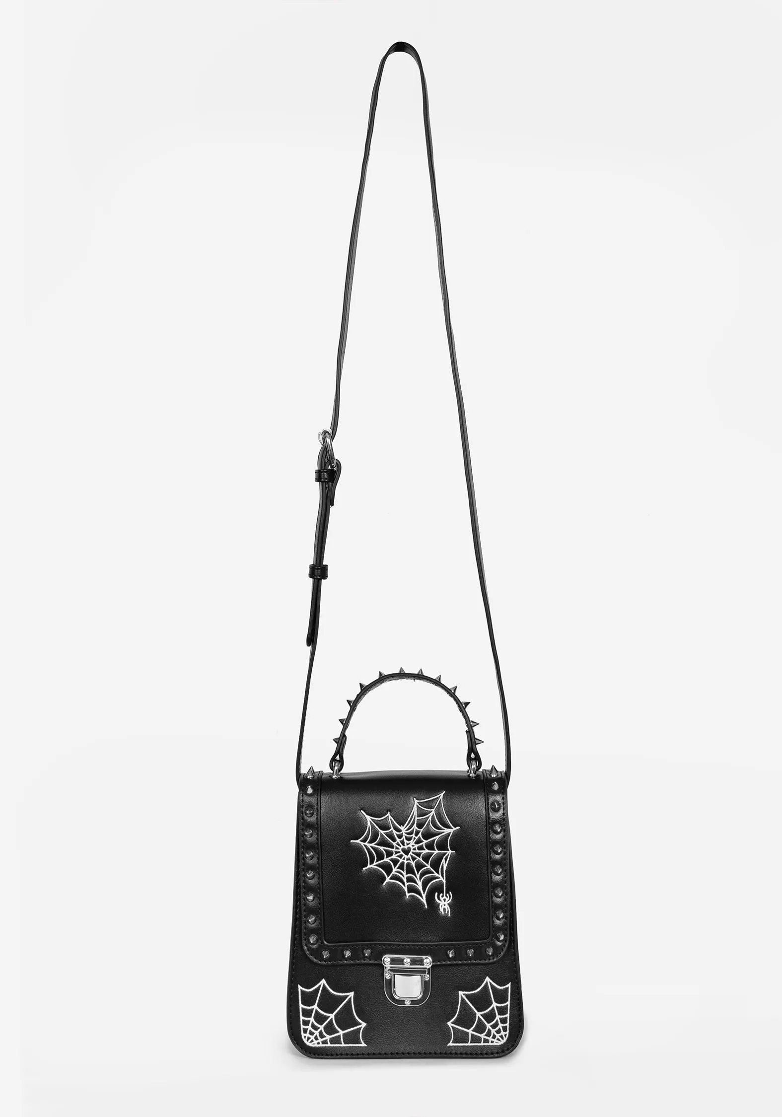 Catch Feelings Crossbody Satchel Bag - Black