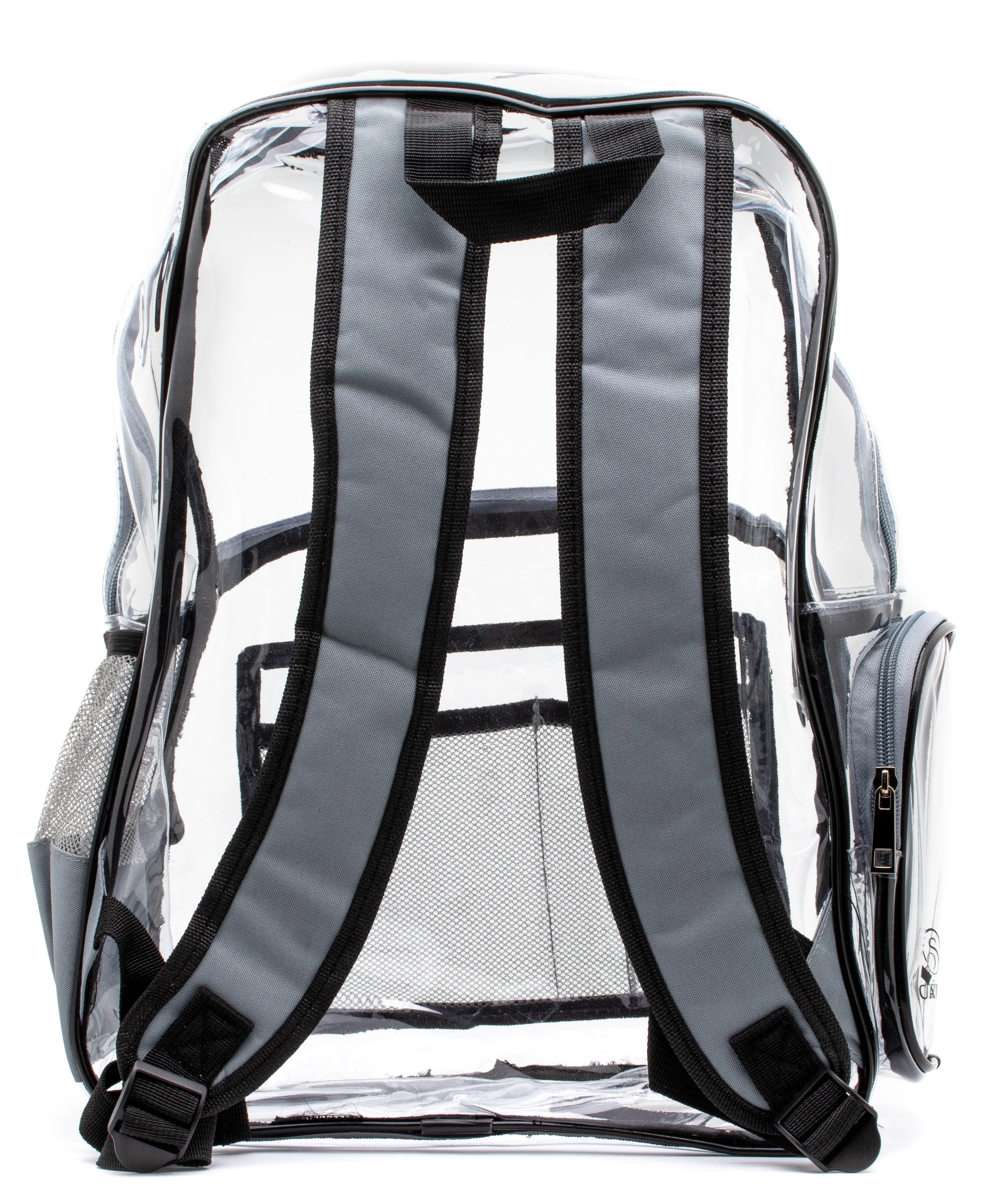 Clear Backpack - Gray and Black