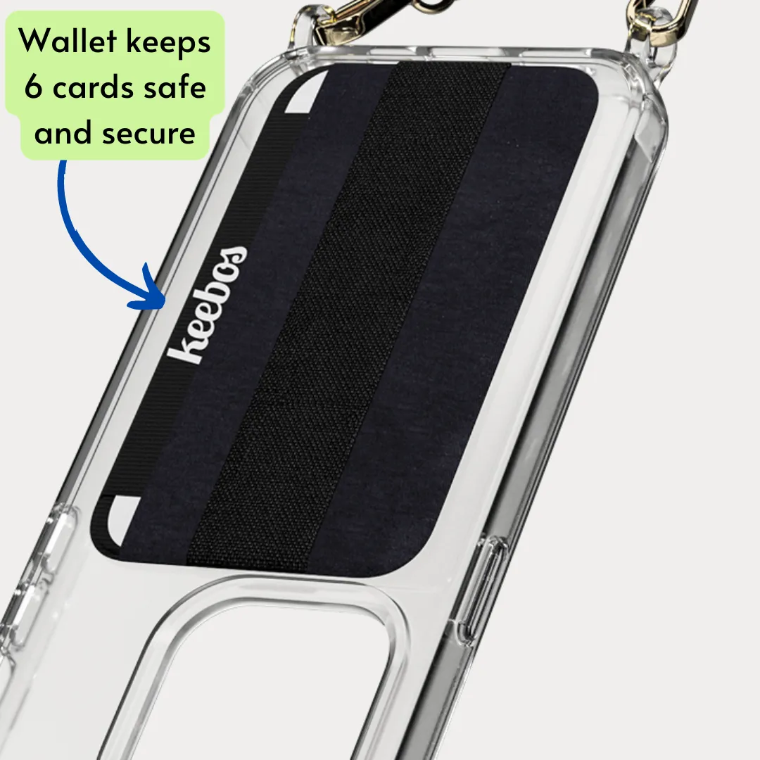 Clear Wallet Case with Connector Rings