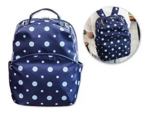 Dot Print Casual Style School Backpack - Blue