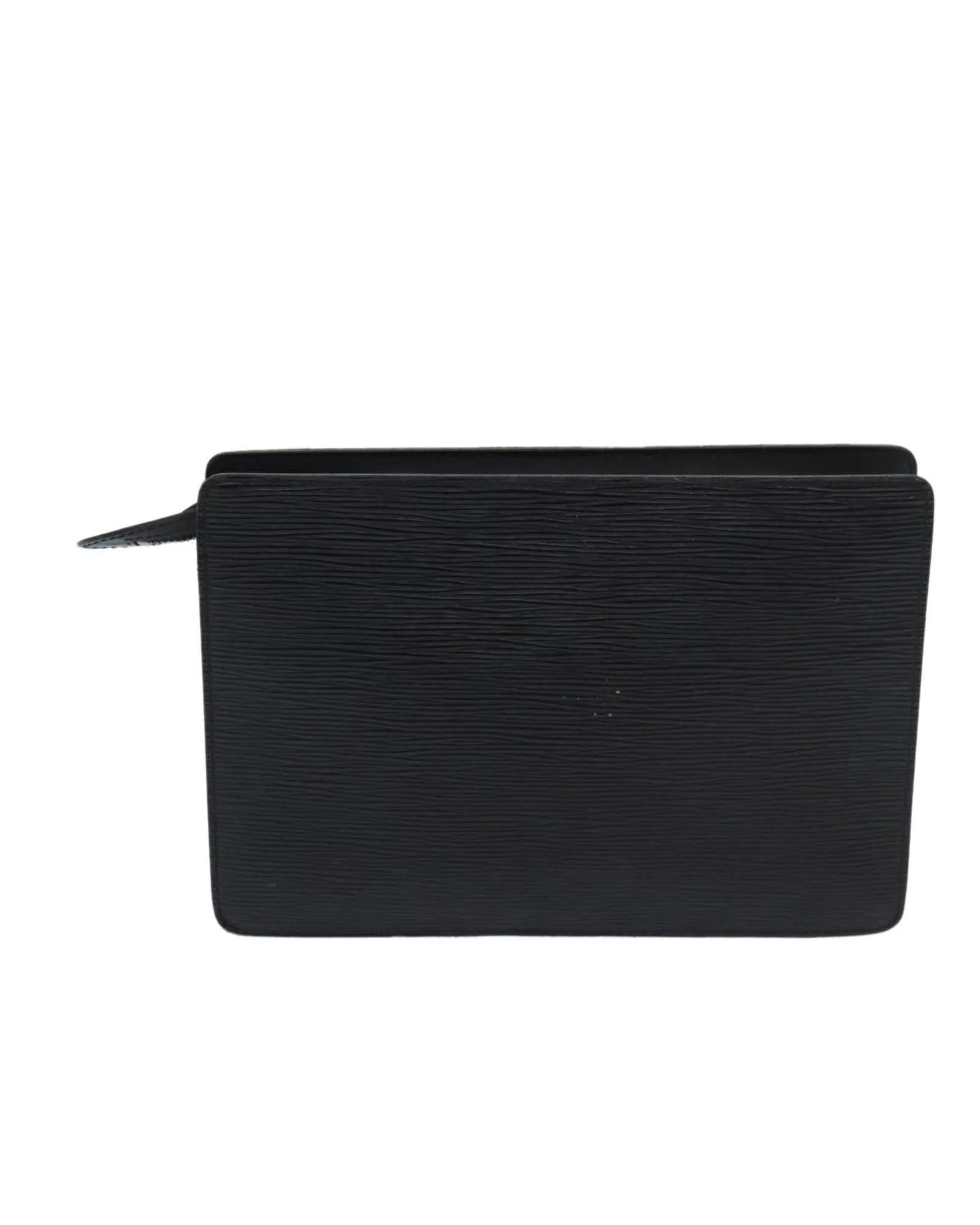 Epi Leather Clutch Bag with Metal Fittings and Pocket - Rank BC