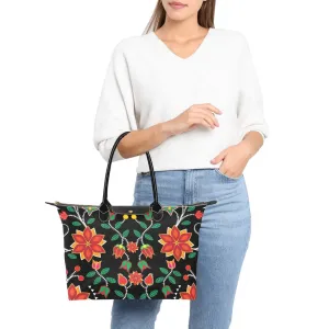 Floral Beadwork Six Bands Single-Shoulder Lady Handbag