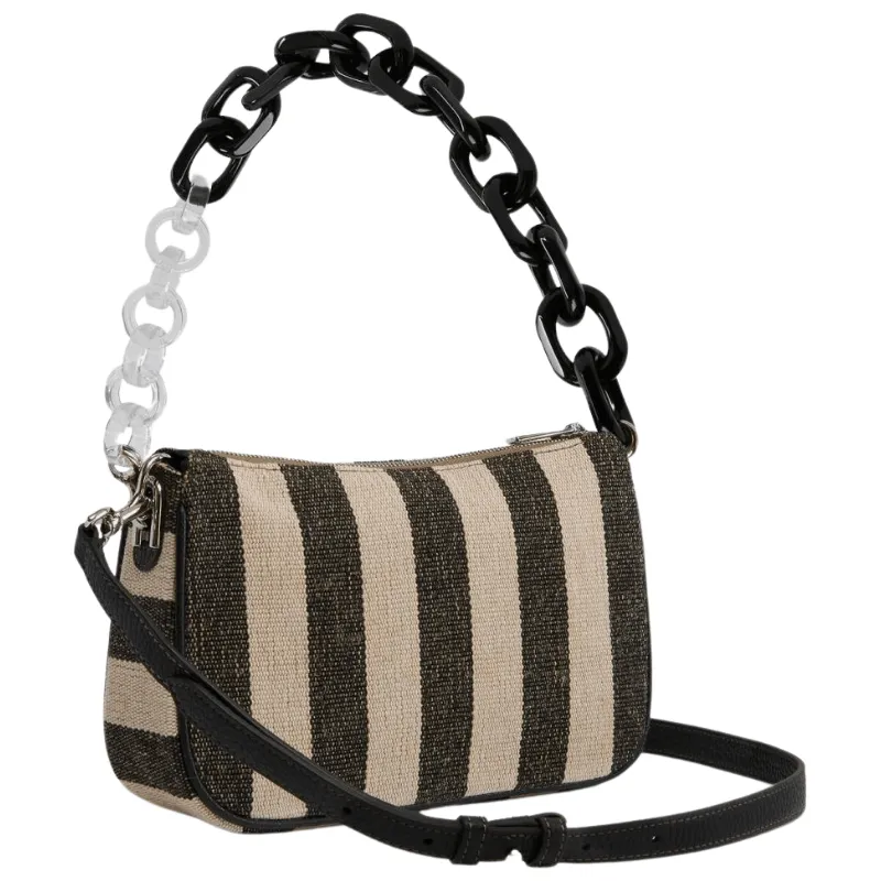 Furla 'Moon' Shoulder Bag - Stripped Toni Nero