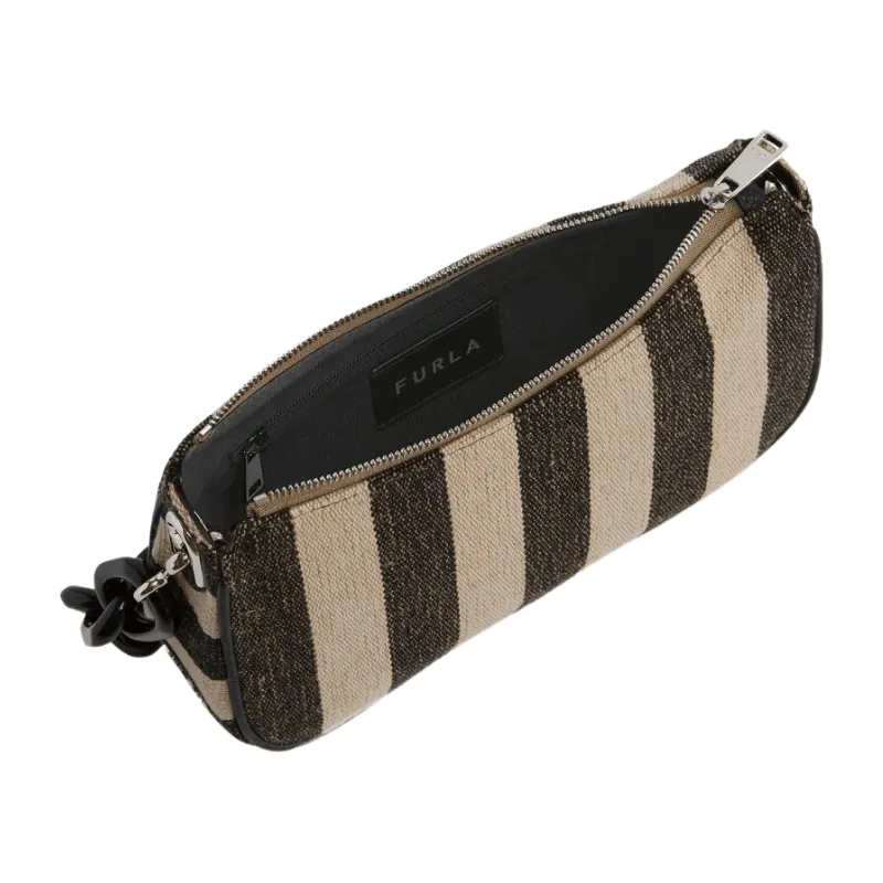 Furla 'Moon' Shoulder Bag - Stripped Toni Nero