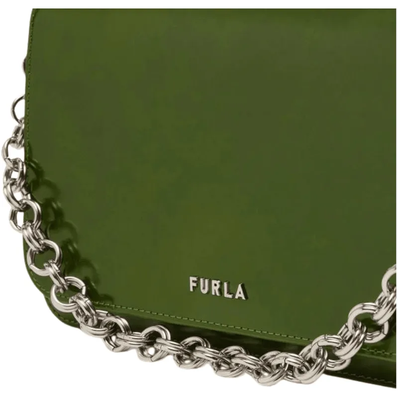 Furla Splendida Small Shoulder Bag - Edera   Nero