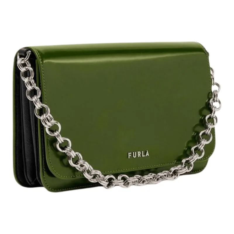 Furla Splendida Small Shoulder Bag - Edera   Nero