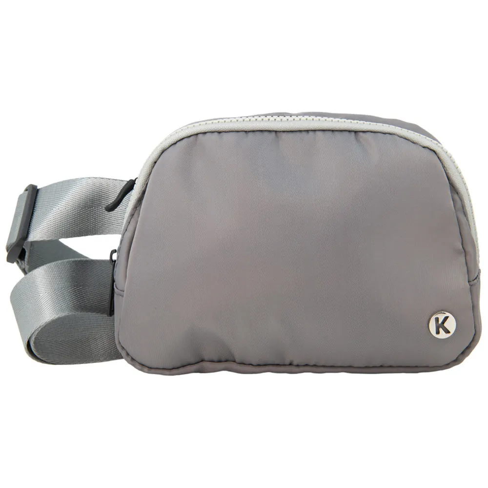 Gray Wholesale Solid Belt Bag