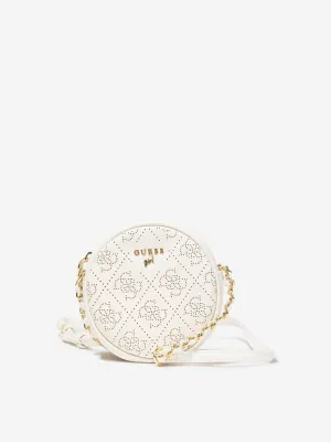 Guess Girls Mini Crossbody Bag in White