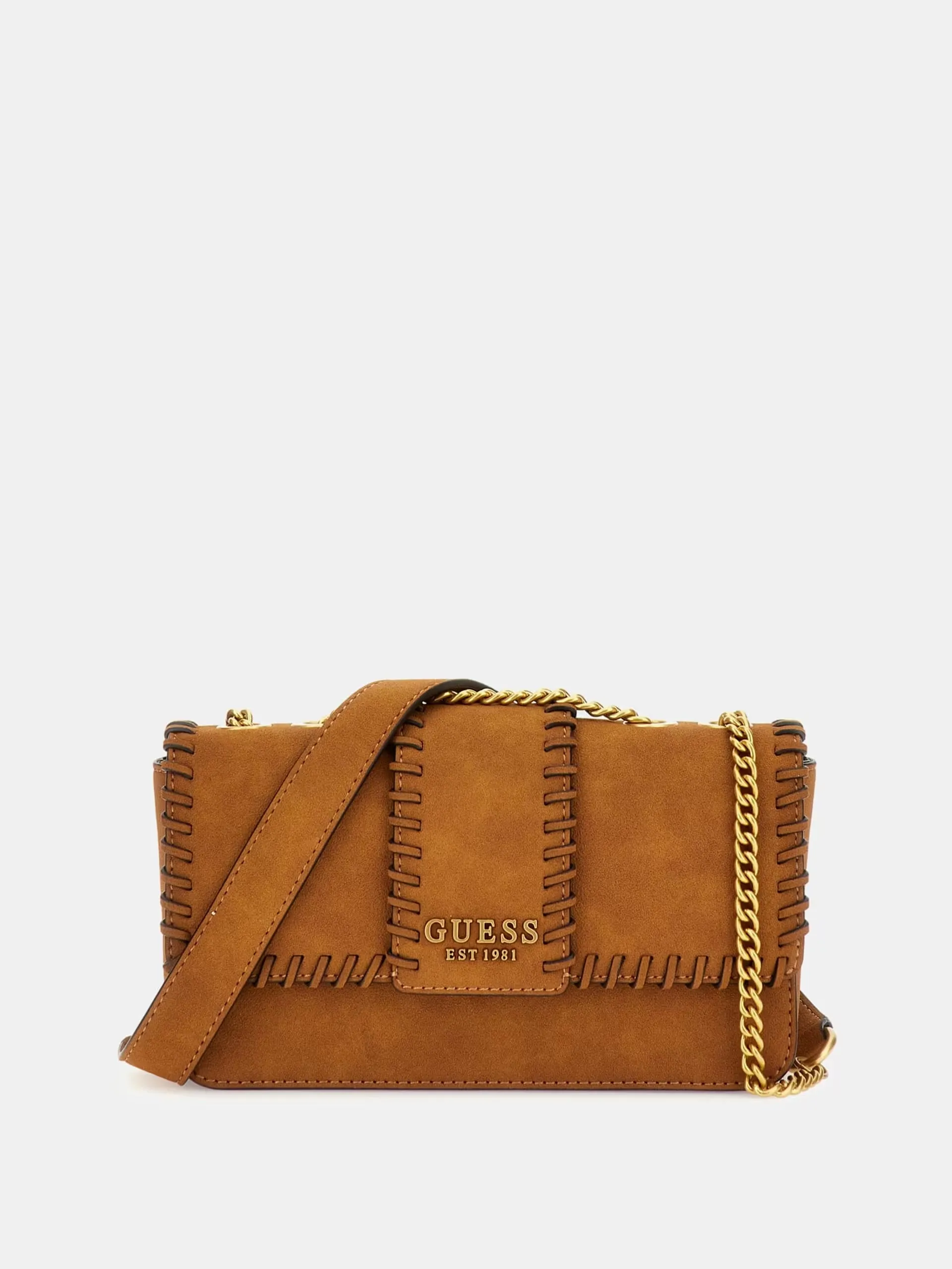 Guess Libera Convertible Crossbody Bag - Cognac