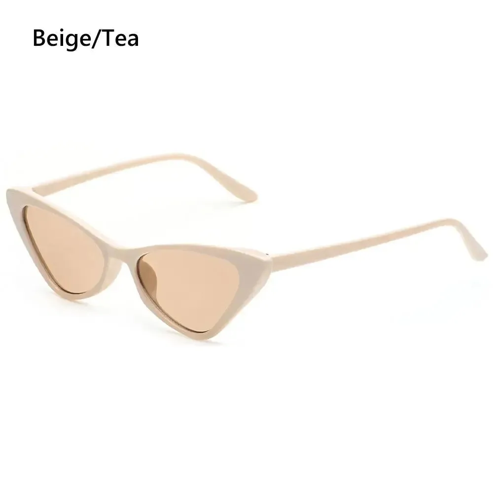 Hot Sale UV400 Sunglasses for Women Cat Eye Retro Sunglasses Trendy Vintage Small Frame Eyewear Fashion Streetwear Accessories