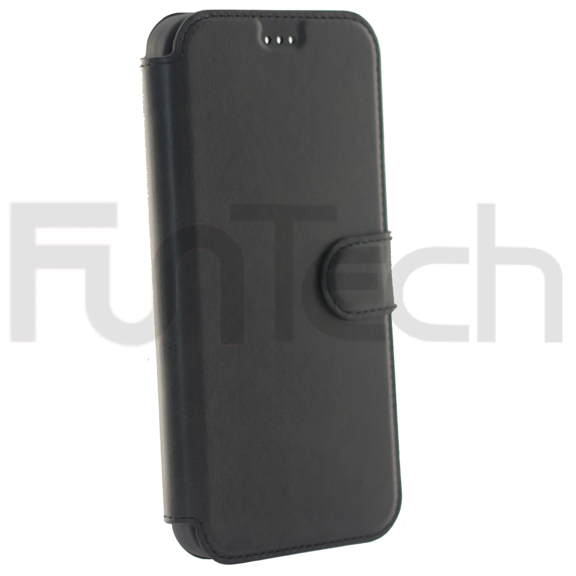 iPhone 13 Mini Case, Leather Wallet Case, Color Black.