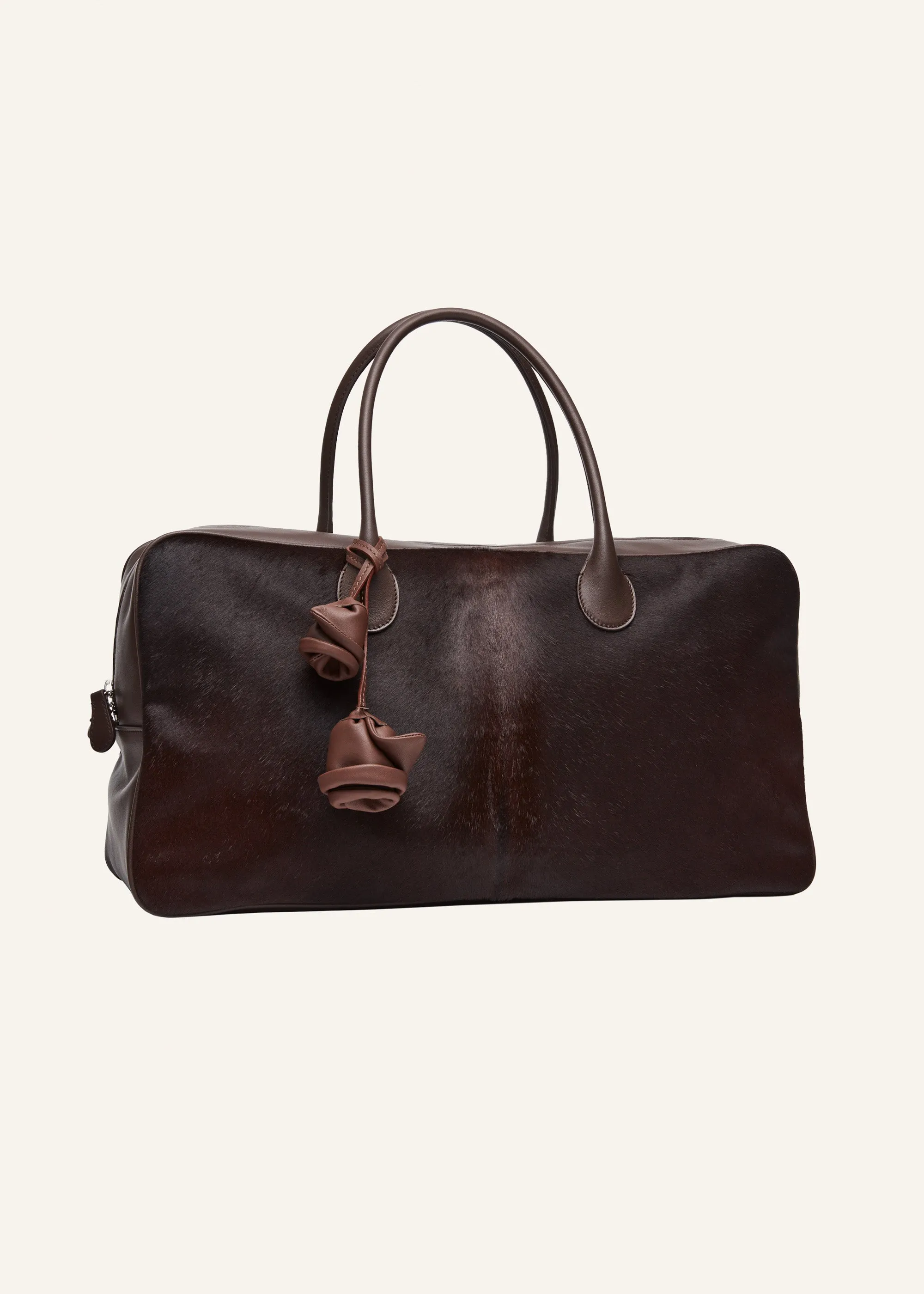 Large Brigitte bag in brown leather