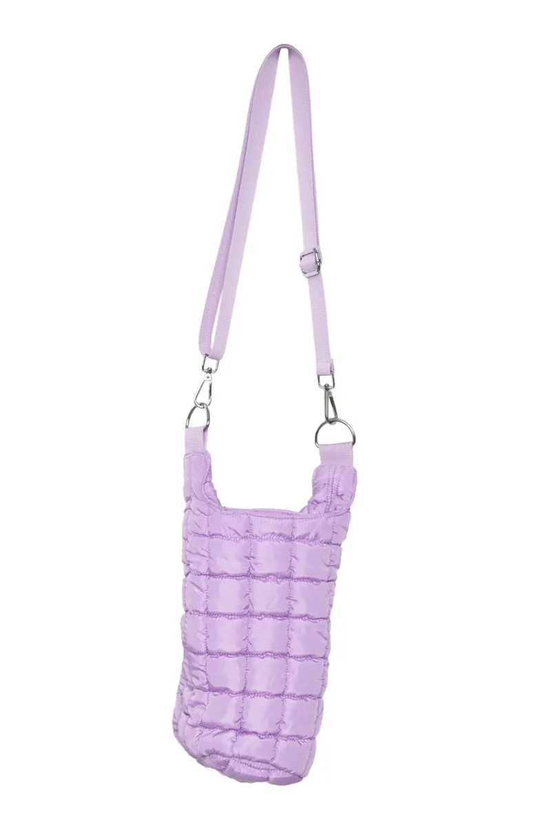 Light Purple Wholesale Quilted Tumbler Carrier Bag