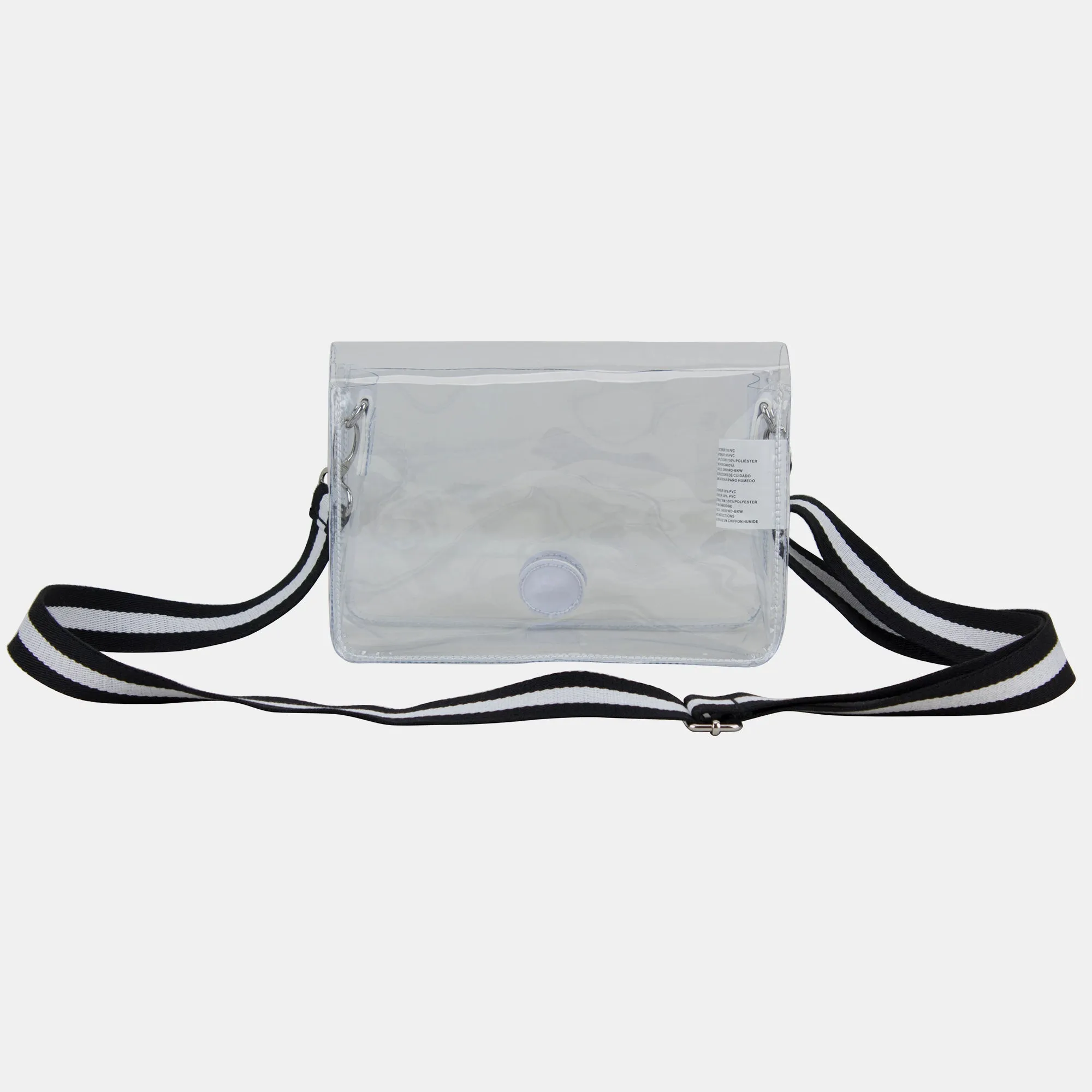 Limited Micah Clear Crossbody with Webbing Strap