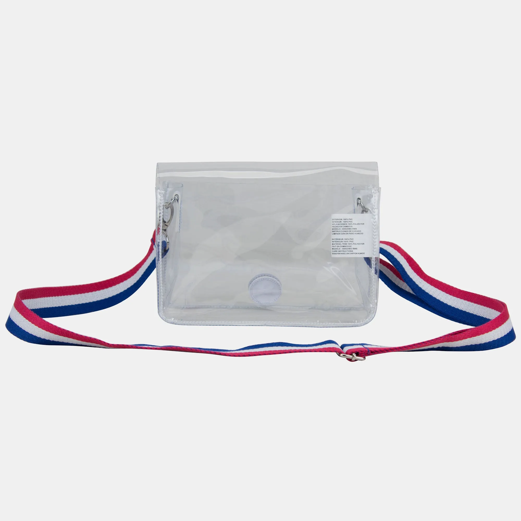 Limited Micah Clear Crossbody with Webbing Strap