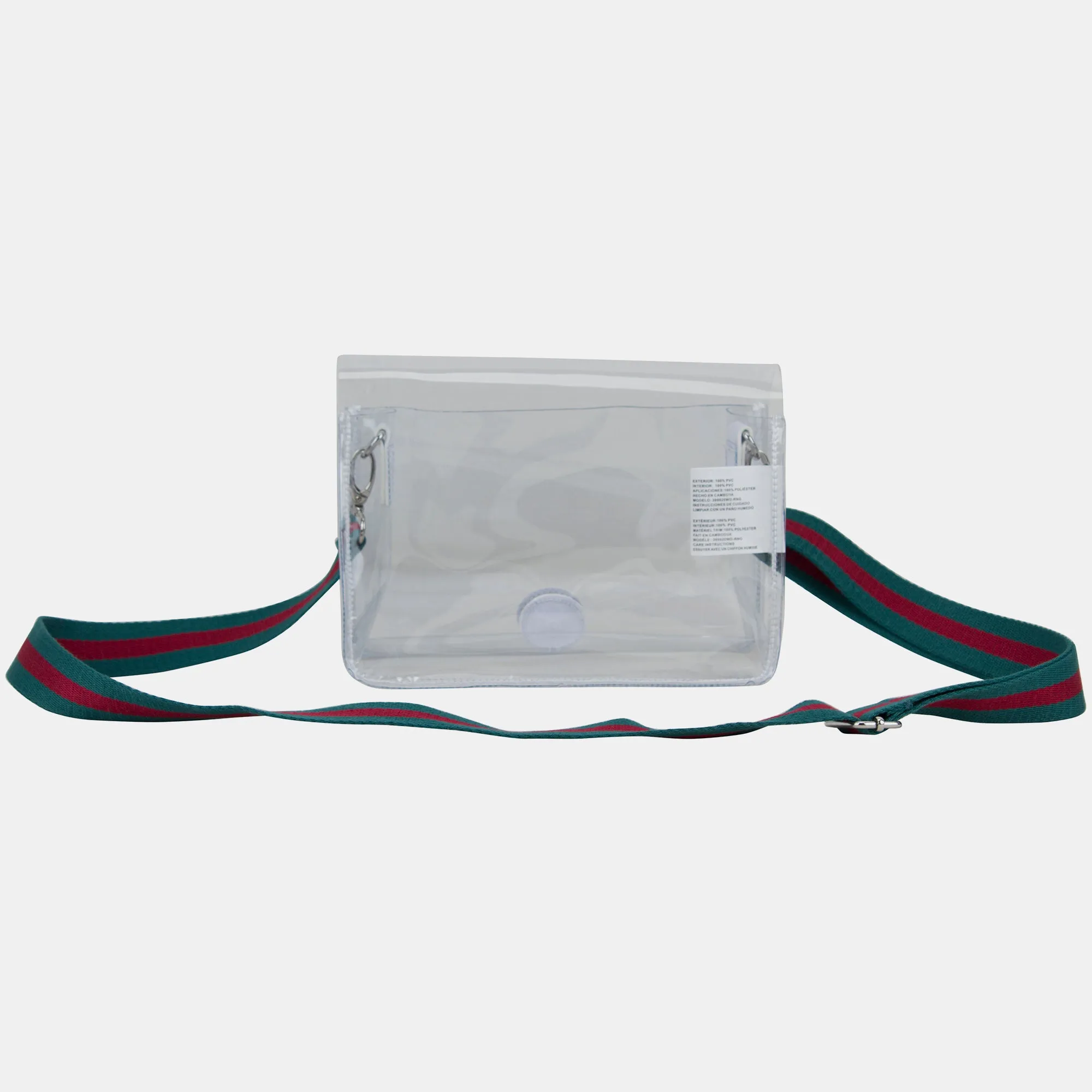 Limited Micah Clear Crossbody with Webbing Strap