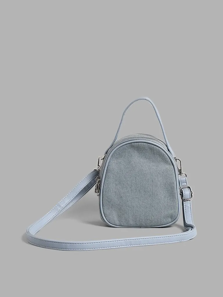 LOV Solid Denim Sling Bag