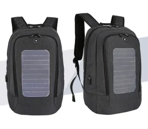 Men's business trip solar charging backpack