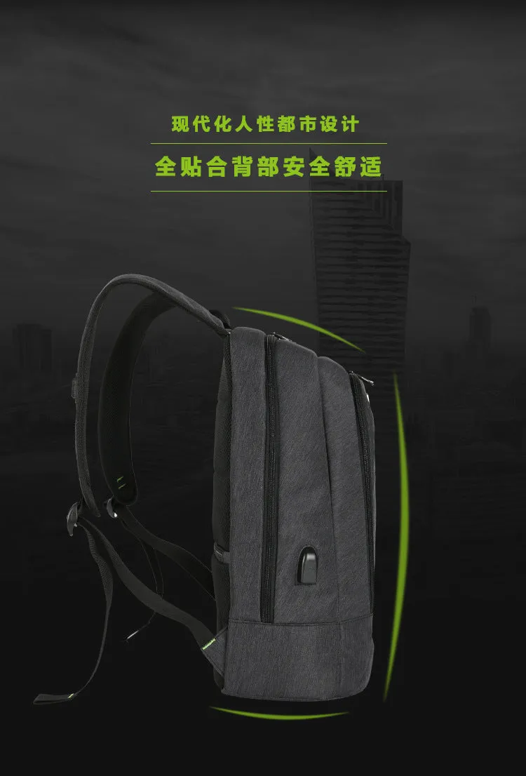 Men's business trip solar charging backpack