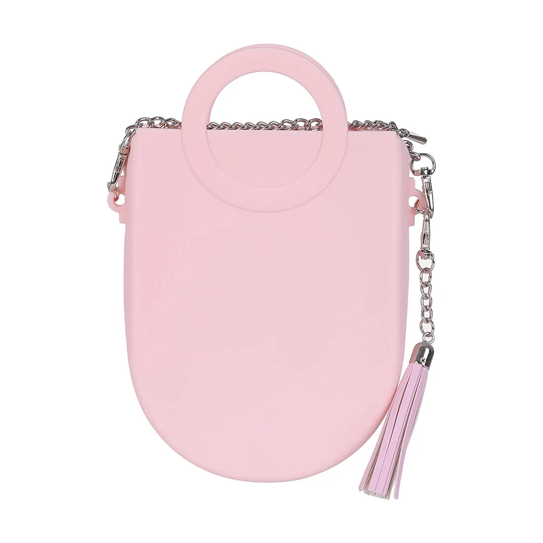 MINISO Circle Handle Crossbody Bag (Pink)