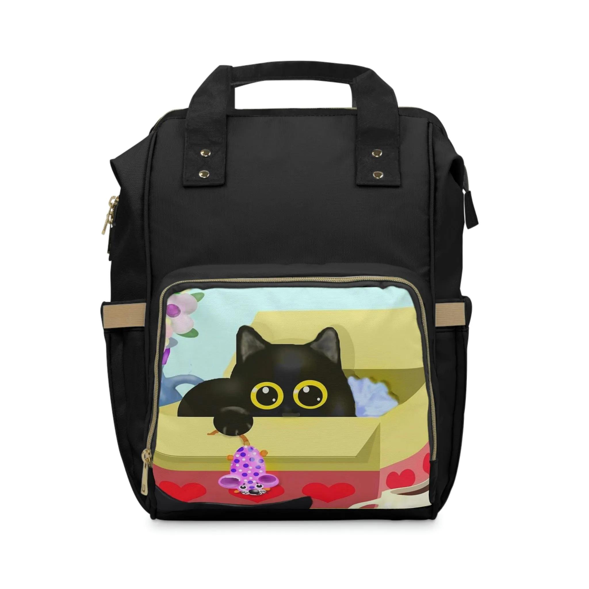 Mousey Cat Multifunctional Diaper Backpack Bag