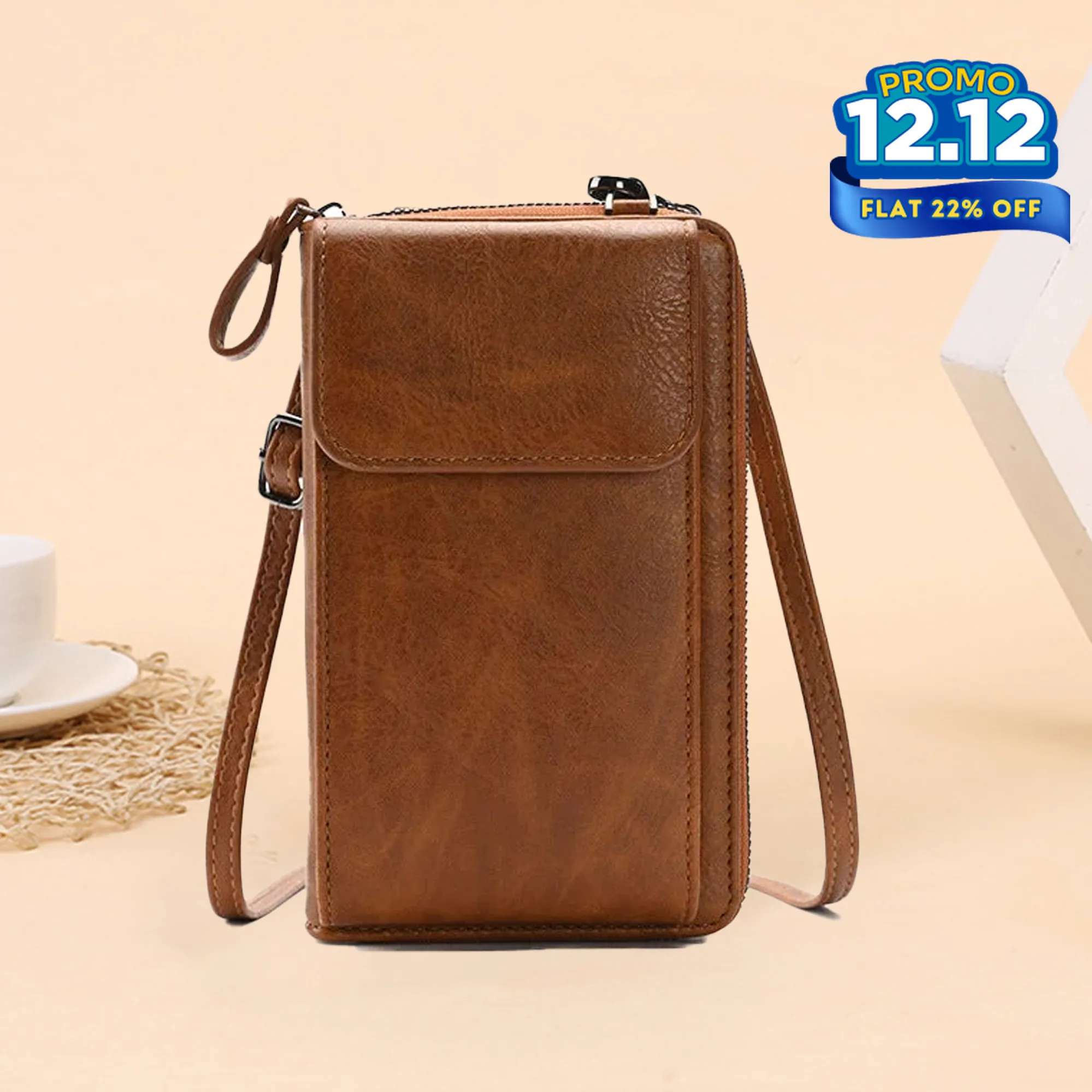 Multi-Purpose Crossbody Leather Bag