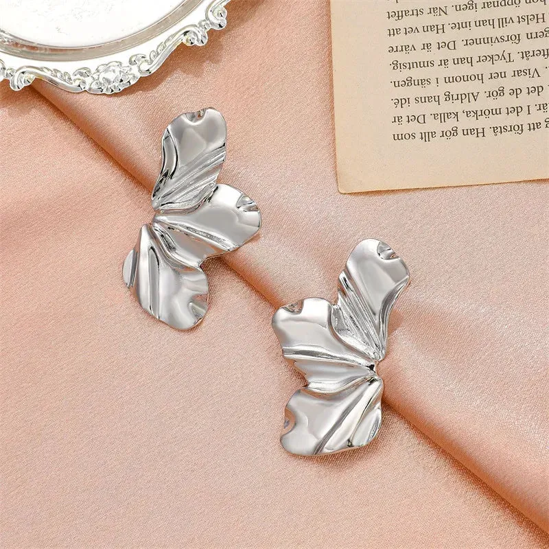 Party Vintage Geometric Simple Trendy Petal Ear Punk Earring