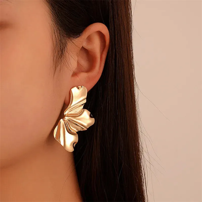 Party Vintage Geometric Simple Trendy Petal Ear Punk Earring