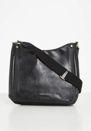 PIERRE CARDIN CHARLIE LARGE CROSSBODY | BLACK