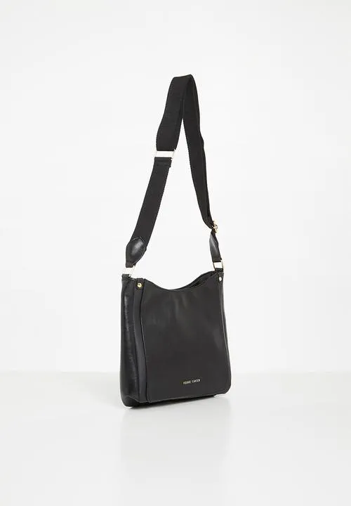 PIERRE CARDIN CHARLIE LARGE CROSSBODY | BLACK