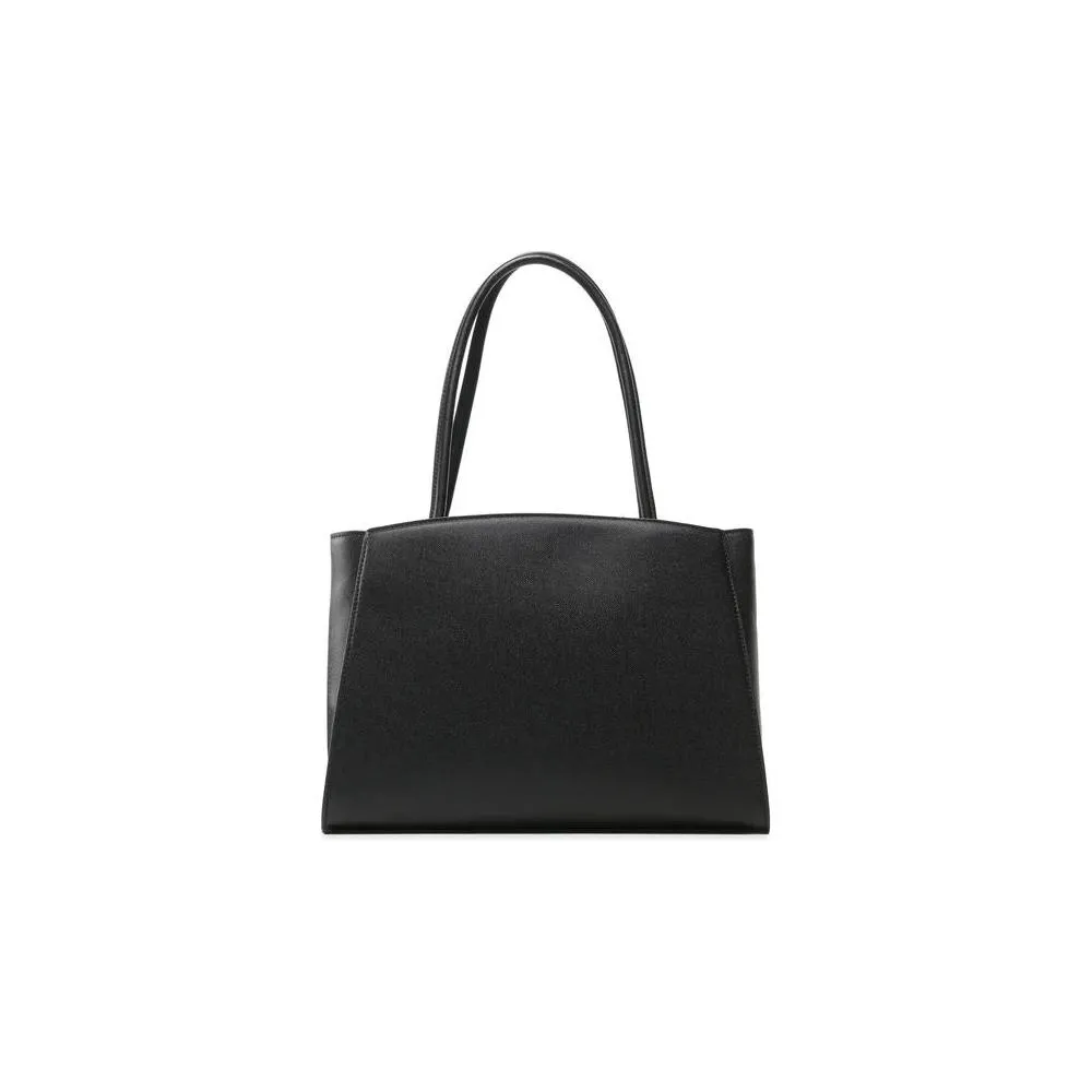 Plein Sport Chic Ebony Tote with Silver Logo Accent