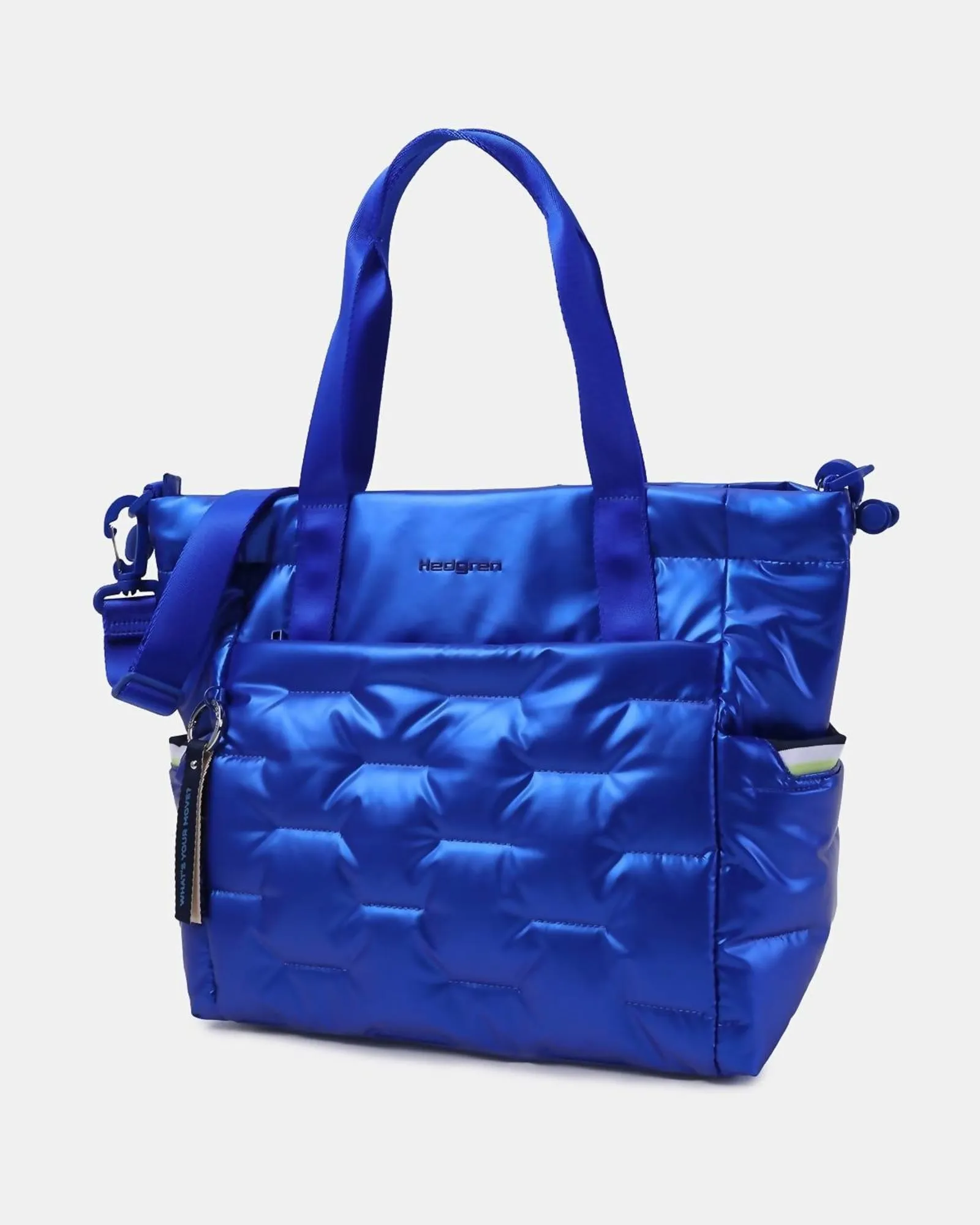 Puffer Tote Bag In Strong Blue | Strong Blue