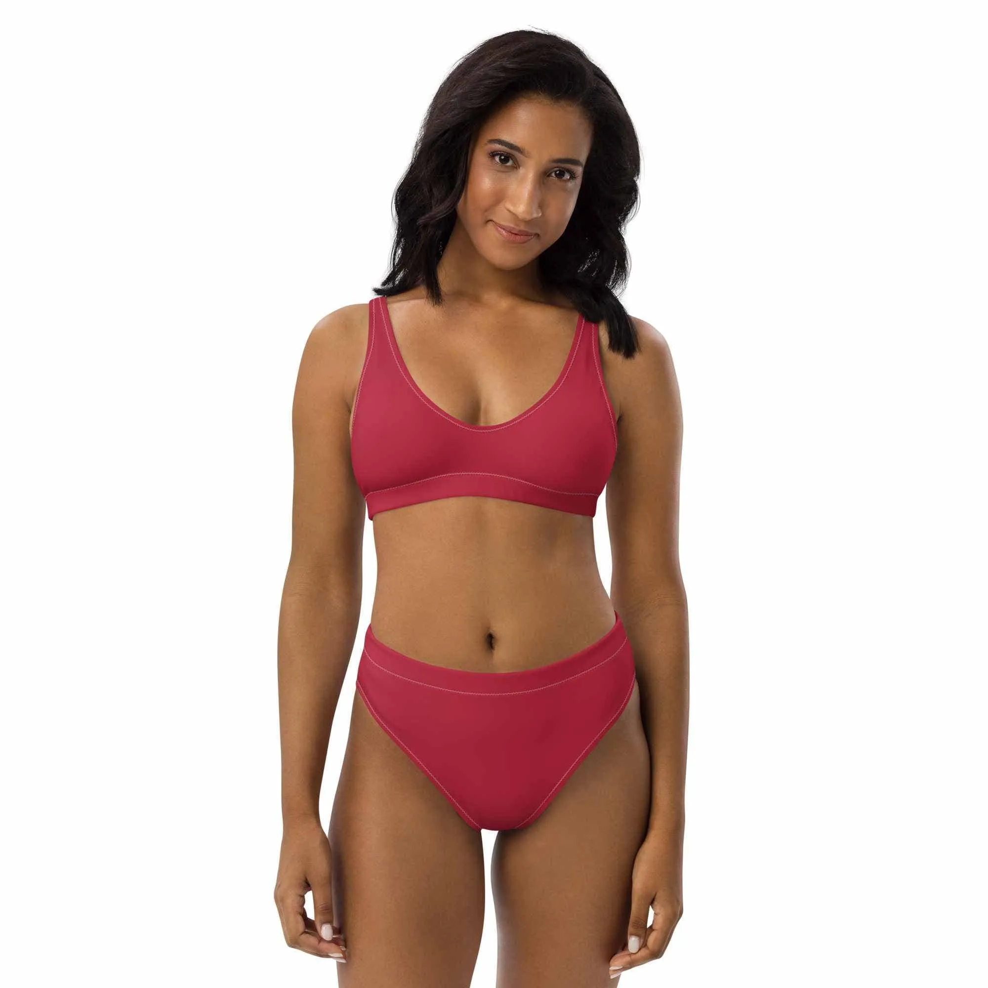 Red Two-Piece Swimsuit for Women at Neleti