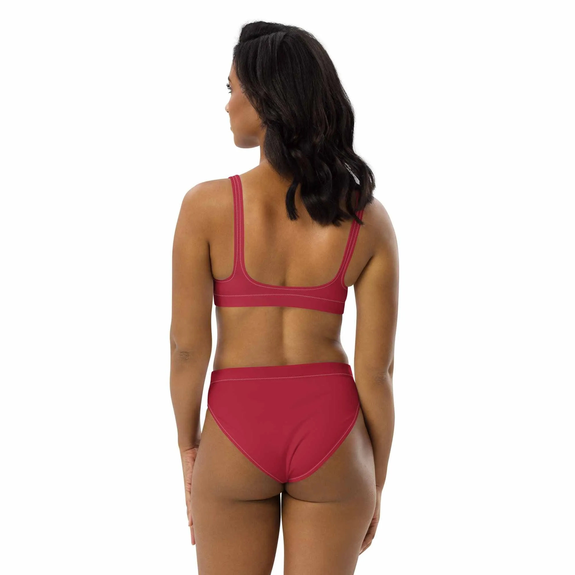 Red Two-Piece Swimsuit for Women at Neleti