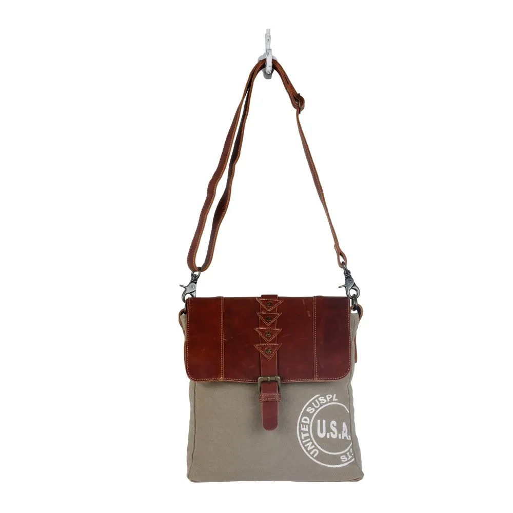 Retro Military Inspired Crossbody Bag