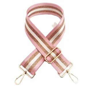 Rose Stripe Style Purse Bag Strap