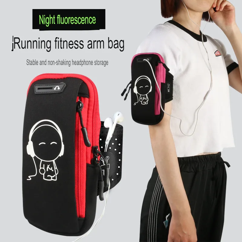 Running mobile phone arm bag outdoor mobile phone bag men's and women's universal arm strap sports mobile phone arm sleeve wrist bag waterproof