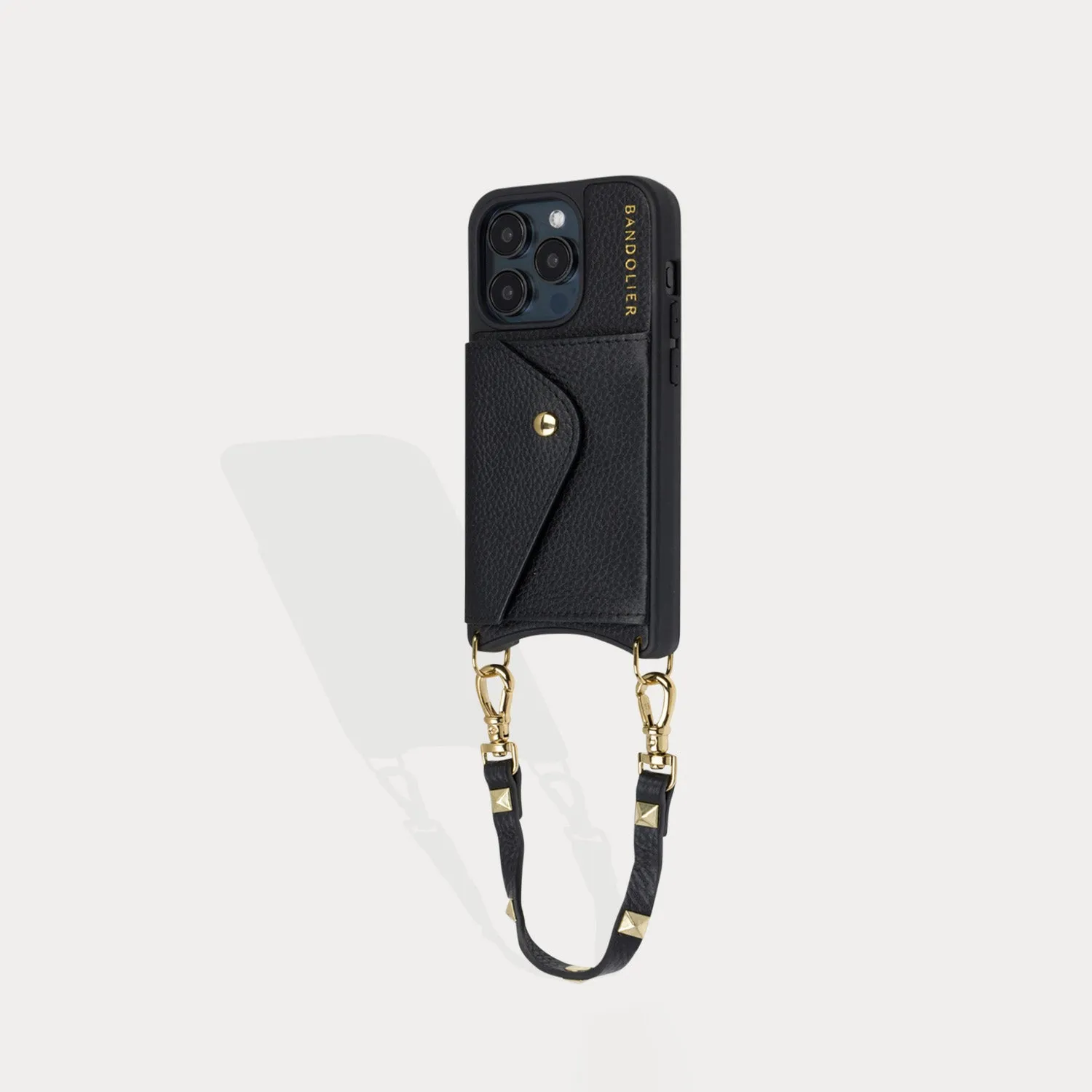 Sarah Bandolet Strap - Black/Gold