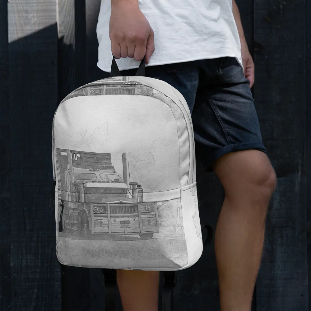 Simple Backpack with truck design