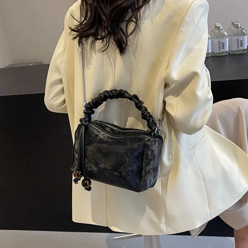 TAVIMART  -  Trendy Brand Design Tote Pillow Solid Handbag and Purses for Women Shoulder Bag 2024 New Fashion Trendy Ladies Crossbody Bag