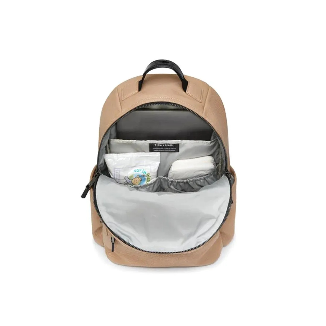 Tiba   Marl Elwood Twin Changing Backpack - Taupe