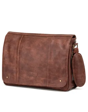 TOSCA Vegan Leather Messenger Bag