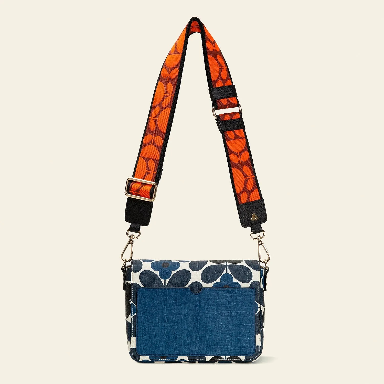 Vera Medium Crossbody - Flower Tile Navy