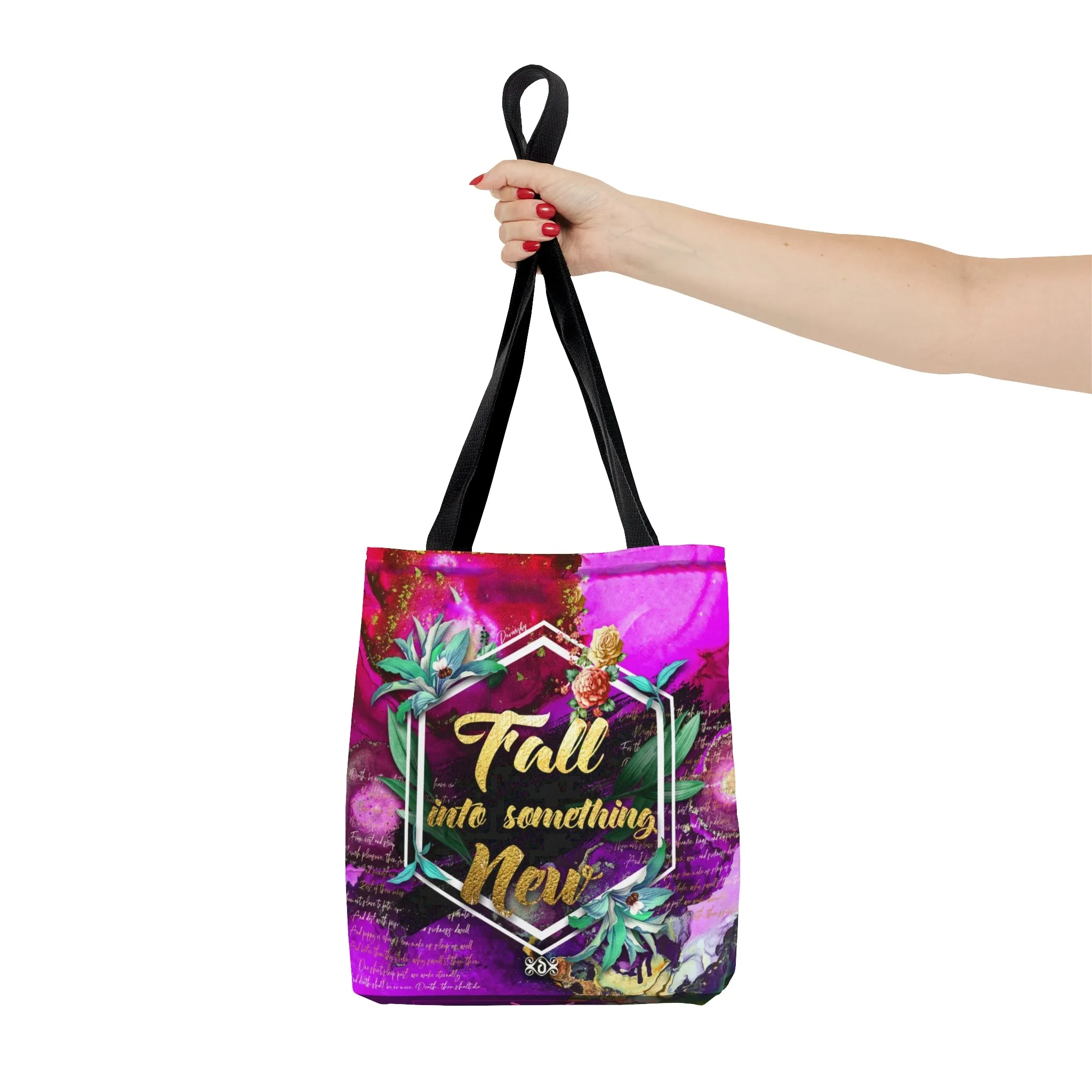 Violet Floral Print Bag Embrace Spring Vibes Shop Floral Print Tote Bag Fuchsia Canvas Handbag | FSN03