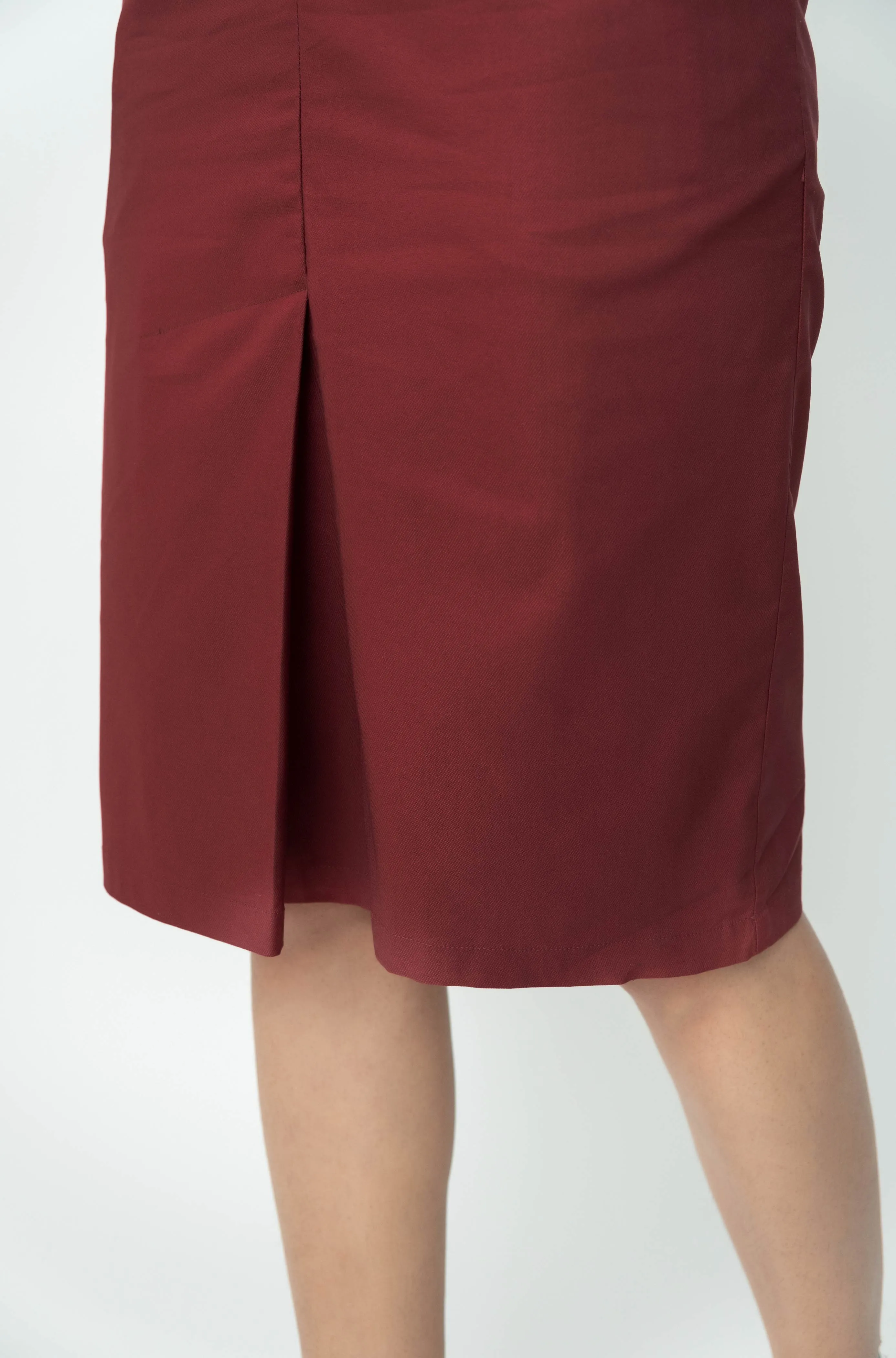 Women Comfortable Tailored Straight Skirt.